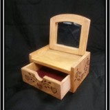Country Style Heart Box with Mirror