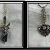 Faery and Heart Chainmaille Keychains