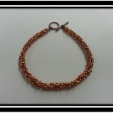 Copper Birdcage Chainmaille Bracelet 