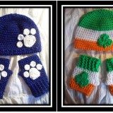 Applique Hat and Fingerless Glove Sets 