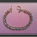 Silver & Aquamarine Bracelet