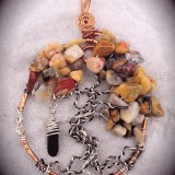 Semiprecious Tree of Life Necklace Pendant