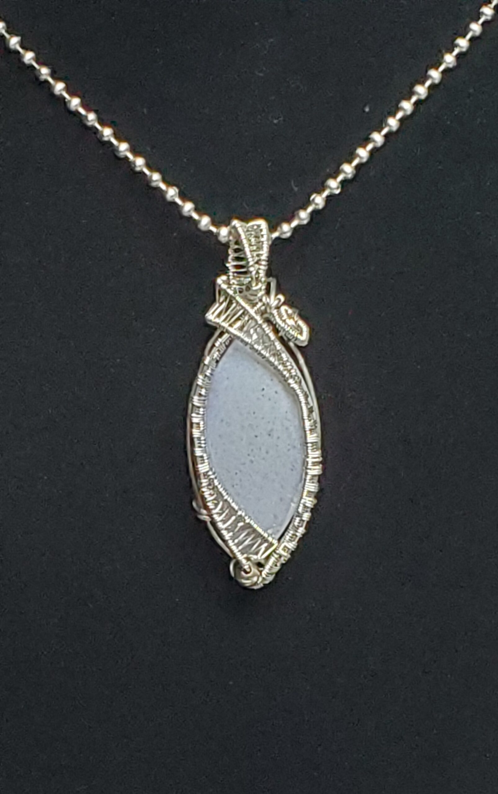 Lavender Dendritic Opal Necklace